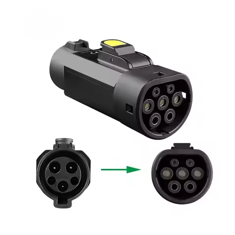 Type 1 to Type 2 EV Charger Adapter 32A EV Charger Connector SAE J1772 to Type 2 Adapter for Electri