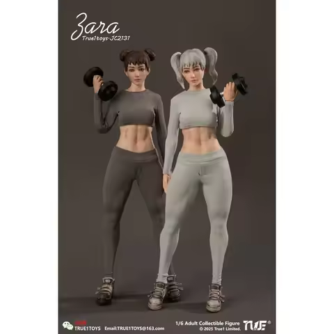 Pre-sale True1Toys 1/6 Sport Girl ZARA Gray Hair Version / Brown Hair Version JC2131
