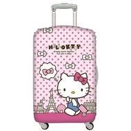 LOQI 行李箱外套│Hello Kitty 巴黎鐵塔M號 I 行李箱套