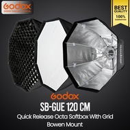 Godox Softbox SB-GUE 120 cm. Quick Release Octa Softbox With Grid ( Bowen Mount ) / Godox Thailand