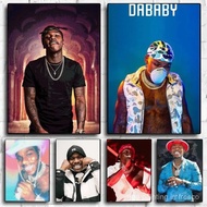 Dababy Rapper Pop Poster Frameless Poster Bar Paper Vintage Poster Wall Art Painting Bedroom Study H