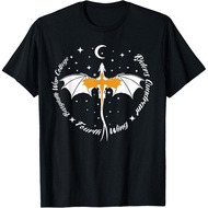 Fourth Wing Basgiath Fantasy Book Romantasy Dragons Yarros T-Shirt