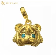 916/22k Gold Pendant 916 Gold Pendant Special Green Eyes