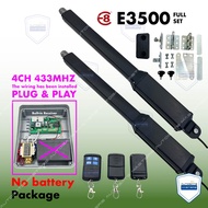 E8 E3500 ( 4CH 433MHZ )  SWING ARM ( FULL SET ) AUTOGATE  HEAVY DUTY SWING AND FOLDING AUTO GATE SYSTEM