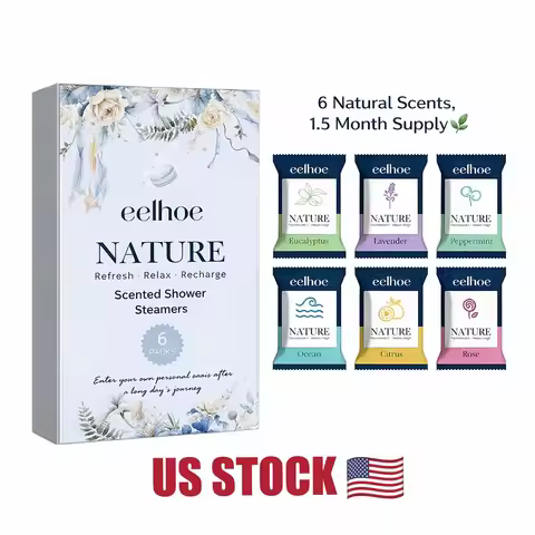 Aromatherapy Shower Steamers, 6 Variety Scents Pack, Home Spa Tablets, Portable