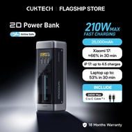 【3C  Certification】CUKTECH 210W Fast Charging 25000mAh Powerbank Xiaomi 120W Max Samsung 45W iP16/15