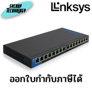 สวิตช์ Linksys รุ่น LGS116P 16-Port Business Desktop Gigabit PoE+ ขนาด 16 พอร์ต จ่ายไฟผ่านสายแลนได้ 