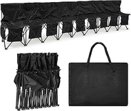 Folding Soccer Bench Portable Sports Team Bench with Pockets and Carrying Bag for Sports Team Outdoo