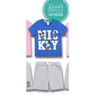 mickey short pants boy set