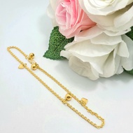 4 Gram Light Gold Adult Anklet