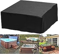 Garden Hot Tub Cover 210D Oxford Waterproof Outdoor Uv Resistant SPA Swimming Pool Cover-Dust Wind-P