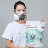 Set Topeng Gas 3M 6200 Lukisan Respirator Pembinaan Kimia Topeng Penapis Perlindungan Racun Perosak 