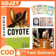 [SDJZT] Coyote Party Card Game: A Fun-Filled Action Game of High Fives and Havoc Food Packaging