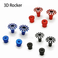 1SET M3 / M4 Rocker Head Double layer 3D Metal Non-slip Transmitter Stick Ends for Frsky QX7 RC Airc