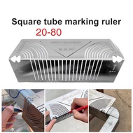 Multifunctional Metal Ruler – Precision Drawing Tool for Tubes & Corners Metal Ruler Stainless Steel