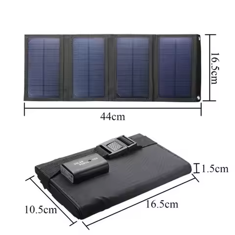20W Foldable Solar Panel Charger Portable Outdoor High Efficiency Solar Charging Panel