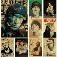 Eminem Posters 8 Mile Poster Hip Hop Rapper Singer Eminem Poster Kraft Paper Decorative wall poster 