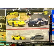 Hot Wheels Premium Two Pack Porsche 993 GT2 & Porsche 718 Cayman GT4