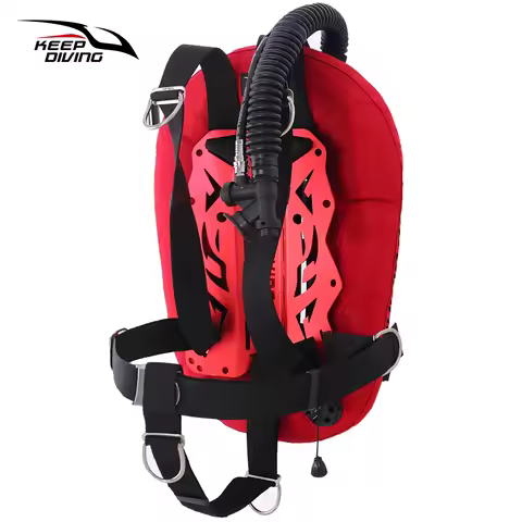 30LBS Scuba Tech Diving BCD for Travel Backmount Donut Wing with Single Cylinder STA Harness Buoyanc