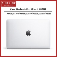 Macbook Pro 13 inch M1 M2 Touch Bar Case A2338 A2251 A2289 A2159 A1989 A1706 A1708 Matte Black Gray 