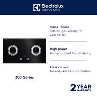 Electrolux 300 Series 78cm Built-in Gas Hob With 2 Cooking Zones - EHG7224BF