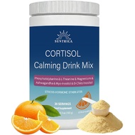 Cortisol Drink Mix - Calm Drink for Relaxation, Focus & Sleep - Cortisol Reducing Supplements for Wo
