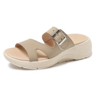 Fashion Summer Beach Sandals Arch Support Platform Sandals Open Toe Slip On Slides Adjustable for Wo