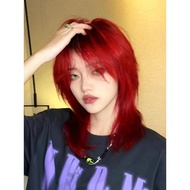 Red Short Mullet head Short Men Wig For Men Women Cosplay Wig Comic Wig Synthetic Wig Heat Resistant