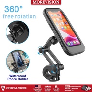 360 Universal Bicycle Waterproof Phone Holder Mobile GPS with Magnetic Bike Mount Stand Handle Bar for Motorcycle MTB