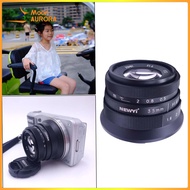 Mặt Trăng Aurora 35mm F1.6 ống kính cho máy ảnh Sony vs-c E-mount A6000 A5100 NEX-3 NEX-5T A7II A7R