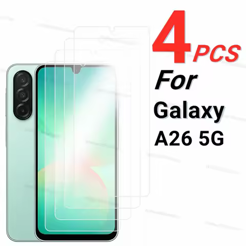 2/4PCS Screen Protector For Samsung Galaxy A26 Tempered Glass Samsung Galaxy A26 5G Full Glue Phone 