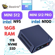 Beelink Mini S12 Pro Intel N100 Mini PC Windows 11 DDR4 16GB RAM NVME 1TB SSD Computer PC Gaming PC