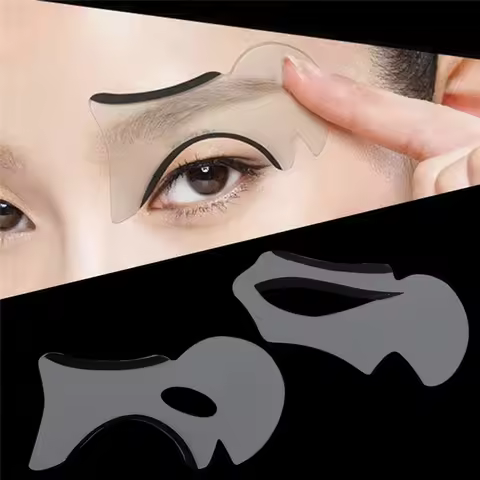 2pcs-Eyeliner Model Card Cat Eyeliner Smokey Eye Template Shaper Model Fashion Eyeliner Card Stencil