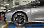 TGR正品旋壓輕量化鋁圈TOYOTA御用專用中心孔 17吋 5X100 7.5J ET40 亮黑車面 (配胎套餐大折扣)