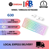 ONIKUMA G30 Keyboard Wired Mechanical 84 Key USB Interface RGB Backlit Game Keyboard ( WITH OTHERS O