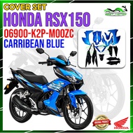 100% ORIGINAL HONDA RSX150 / RS-X 150 / RSX COVER SET CARRIBEAN / STRIPE STICKER SET 06900-K2P-M00ZC / 86000-K2P-M00ZC