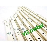 ELCO Brand 60 cm Wheel Drawer Rail - White Single Track Drawer Rail