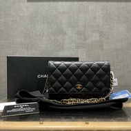 CHANEL WOC 黑金荔枝牛