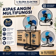 Omicko KA-1833 18 Inch 3 in 1 Iron Fan - Multifunctional Standing, Wall, Table Fan