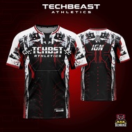 Techbeast Phantom Esports Jersey T-shirt Full Sublimation ( CUSTOM TEAM NAME + IGN )