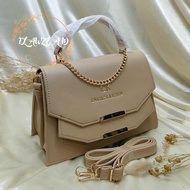 Flawzeabag//double 3-compartment ceka behel sling bag./women's fashion//contemporary women's bag