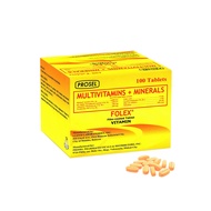 Prosel Folex Tablet Multivitamins and Minerals by 100's