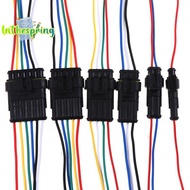 [spring-t] 1/2/3/4/5/6Pin Female Male Waterproof Electrical Cable Auto Connector Car Plug new