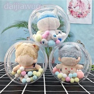 DAIJI Doll Display Box, Transparent 10cm Doll  Outdoor Bag, Gift Bag Decoration Waterproof Dia. 12/1