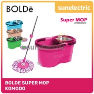 BOLDe Super Mop Komodo / Kain Pel / Alat Pel Putar Spin Mop Kapasitas 6 Liter + Pembuangan Air - Ran