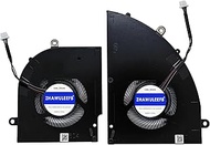 Replacement New CPU+GPU Cooling Fan for MSI Delta 15 A5EFK MS-15CK Series BS5405HS-U5N BS5405HS-U5P 