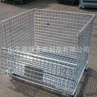 ST-🚤Grid Storage Cage Folding Iron Frame Butterfly Cage Mobile Shelf Storage Logistics Trolley Express Sorting Galvanize