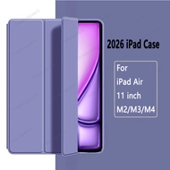 For iPad Air 11 2026 Case 11inch A3459 Air 11" 2025 A3266 A2902 Magnetic Fold Stand Silicone Back Ta