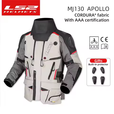 LS2 Apollo Waterproof Motocycle Textile Jacket CORDURA fabric for all-season Pants CE certification 