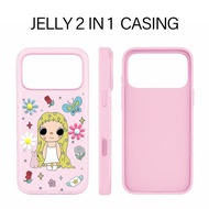 [Monte Case] Cute Flower 2 In 1 Case Vivo Y31d Y11d A31D Pro V70 Fe Y05 Y19S Pro V60 Lite Y400 Z10R 